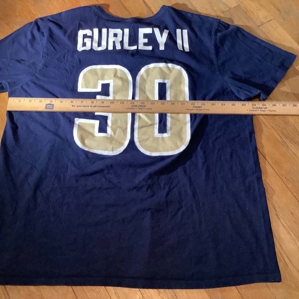 TODD GURLEY Los Angeles RAMS 30 Football NIKE‎ Jersey Style XXL Shirt NFL Blue